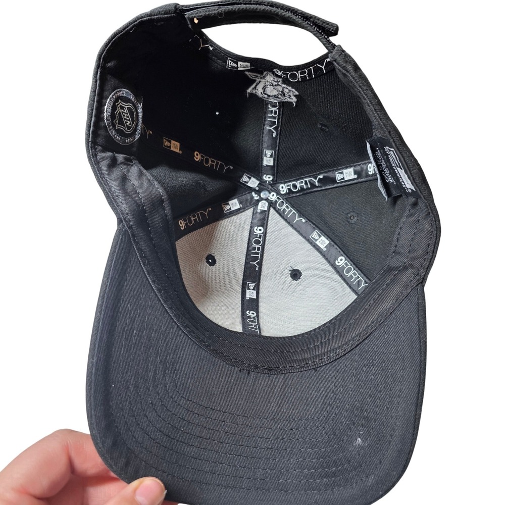 Pittsburgh Penguins New Era 9FORTY Black NHL Baseball Cap Hat - Picture 2 of 10